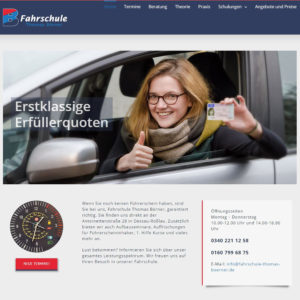 Referenz Website Fahrschule Thomas Börner